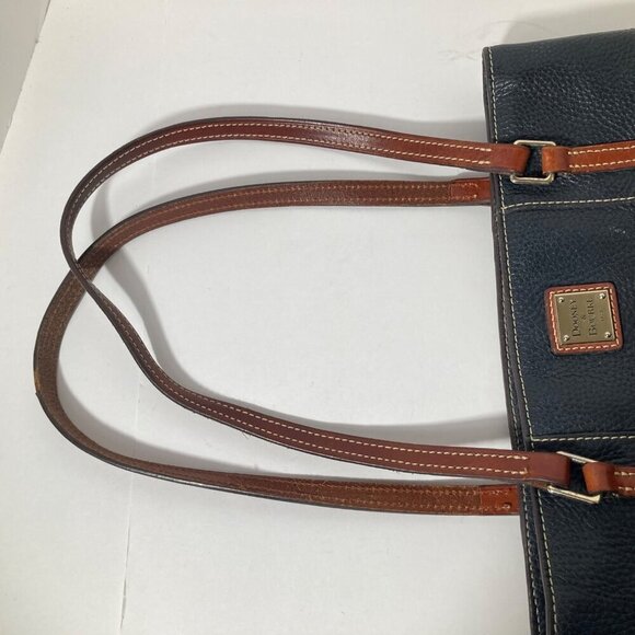 Vintage Dooney & Bourke Pebbled Leather Lexington Shoulder Bag Black 8 x 12"‎ - Picture 7 of 12